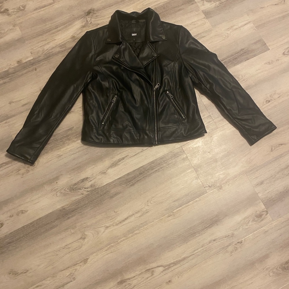 DKNY Black Leather Jacket